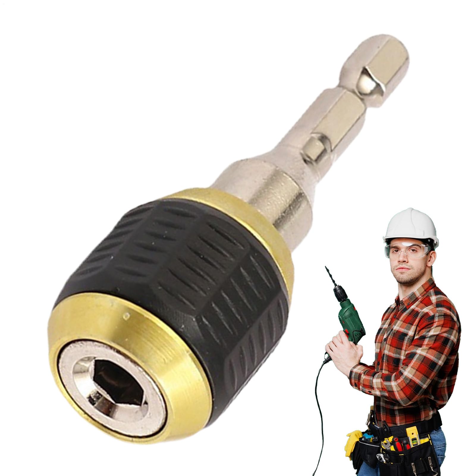 Porta Brocas con Extensión,Portabrocas Alargador Hexagonal Para Herramientas - Accesorio Multiusos Para Mecánicos, Principiantes Y Profesionales
