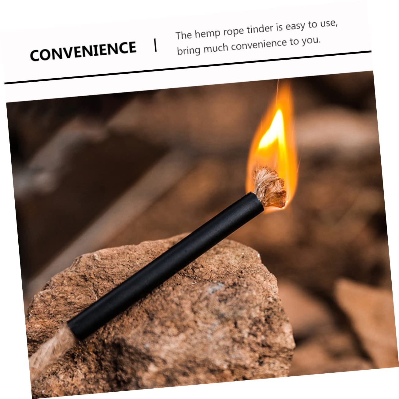 Toddmomy 4 Sets Survival Wick Cord of Windproof Cords for Camping Hiking and Outdoor Activities Safe Fire Starter for Barbecue and Adventures