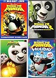 GOGO2 Coleção De Dvds Kung Fu Panda Com 4 Unidades: / 2 3 Holiday [Jack Black] + Edição Bônus Em Blu-Ray Do Primeiro Filme