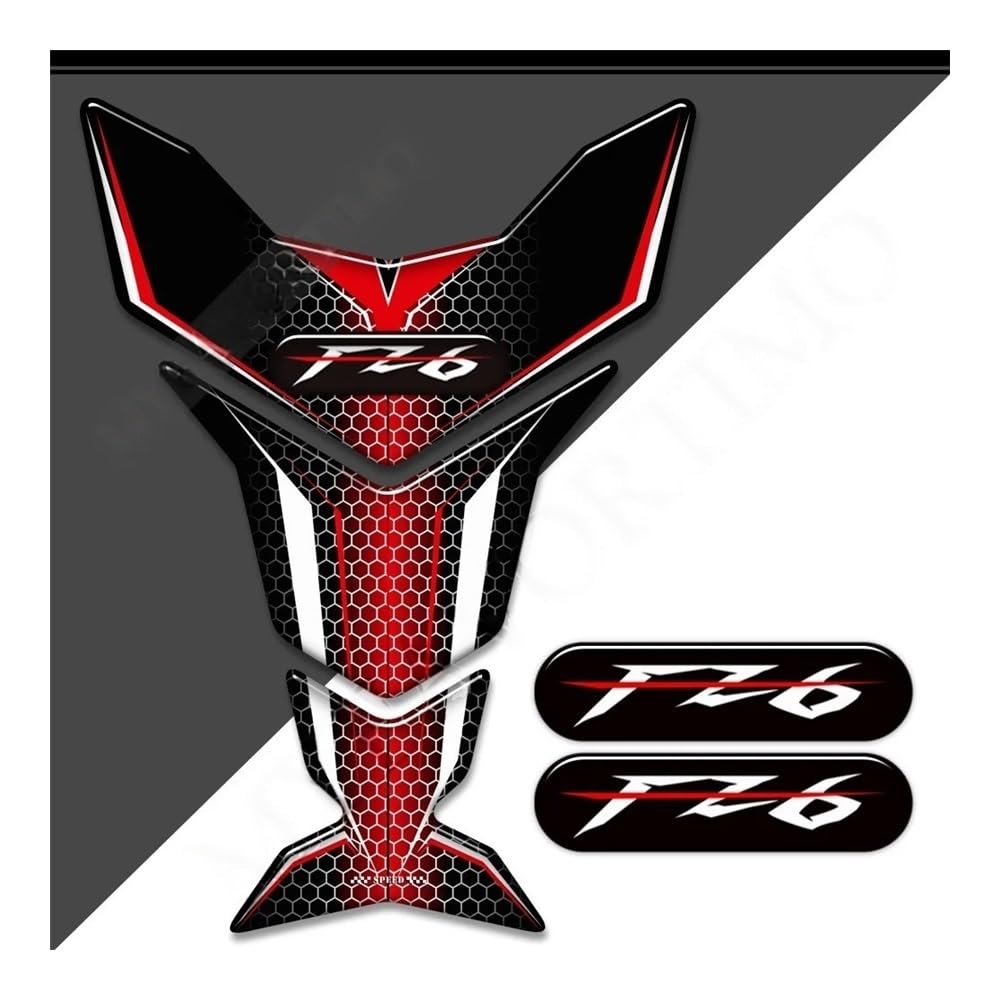 Motorbike Tank Pads Motorcycle Stickers Tank Pad for FZ6 FZ6S FZ6N for Fazer Knee Decal Kit Motorbike Protector Decals