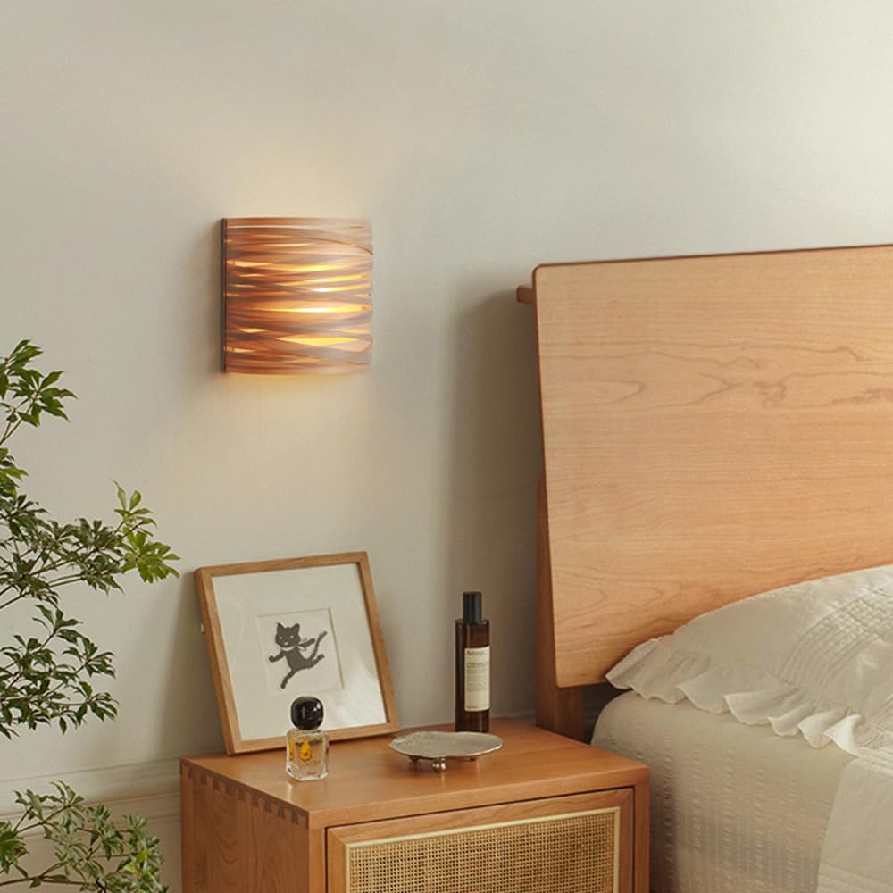 Kinkiet artystyczny, półcylindryczna lampa ścienna w stylu retro, do montażu wewnątrz, nowoczesne oświetlenie ścienne w stylu nordyckim do korytarza hotelowego