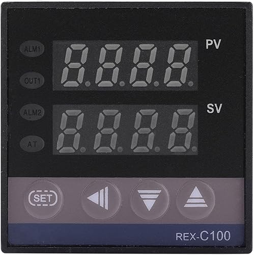 Miniatura 4 de Termóstato de Digitaces, 32.0 F2,372.0 F alarma LED PID controlador de temperatura equipos AC110V-240V para la industria química de la energía