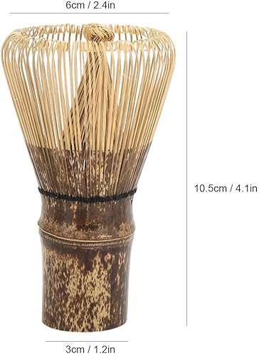 Miniatura 2 de Fdit Batidor de té verde matcha de bambú, estilo japonés, accesorios de té para hacer té (120 puntas)