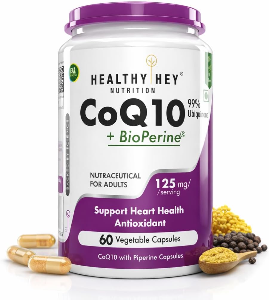 High Absorption CoQ10 with BioPerine-125mg -Pack of 60 Capsules