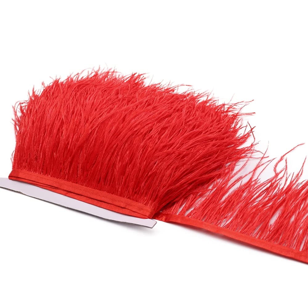 Ruban plumes d'autruche garnitures franges pour accessoires de mariage et artisanat