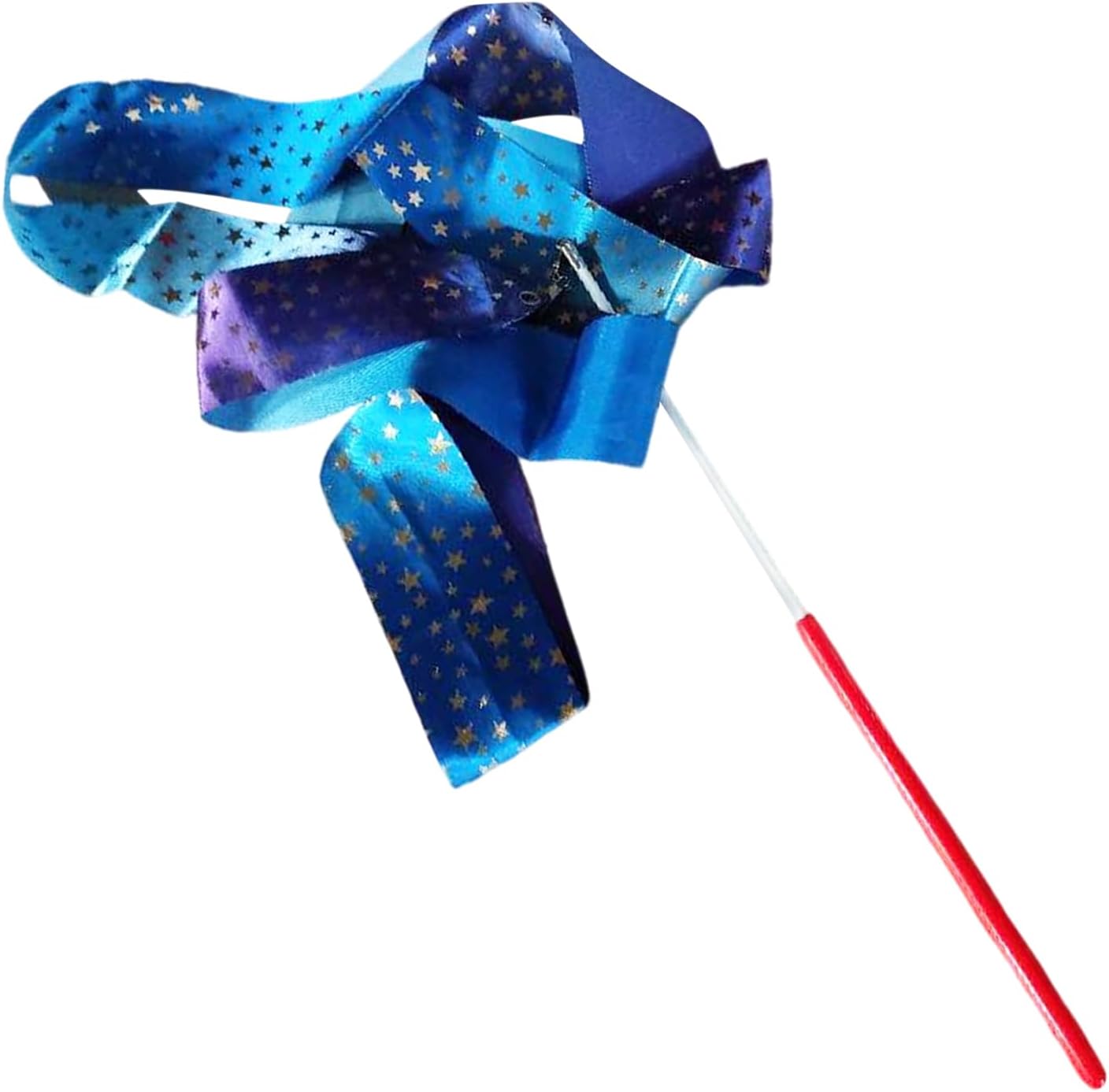 Dance Textile - Long Sparkly Foldable Gradient Twirling Banners, Ribbon Dancer Rods for Celebrations, Gathering Supplies, Accessory for Classrooms, Talent Shows, and Fitness