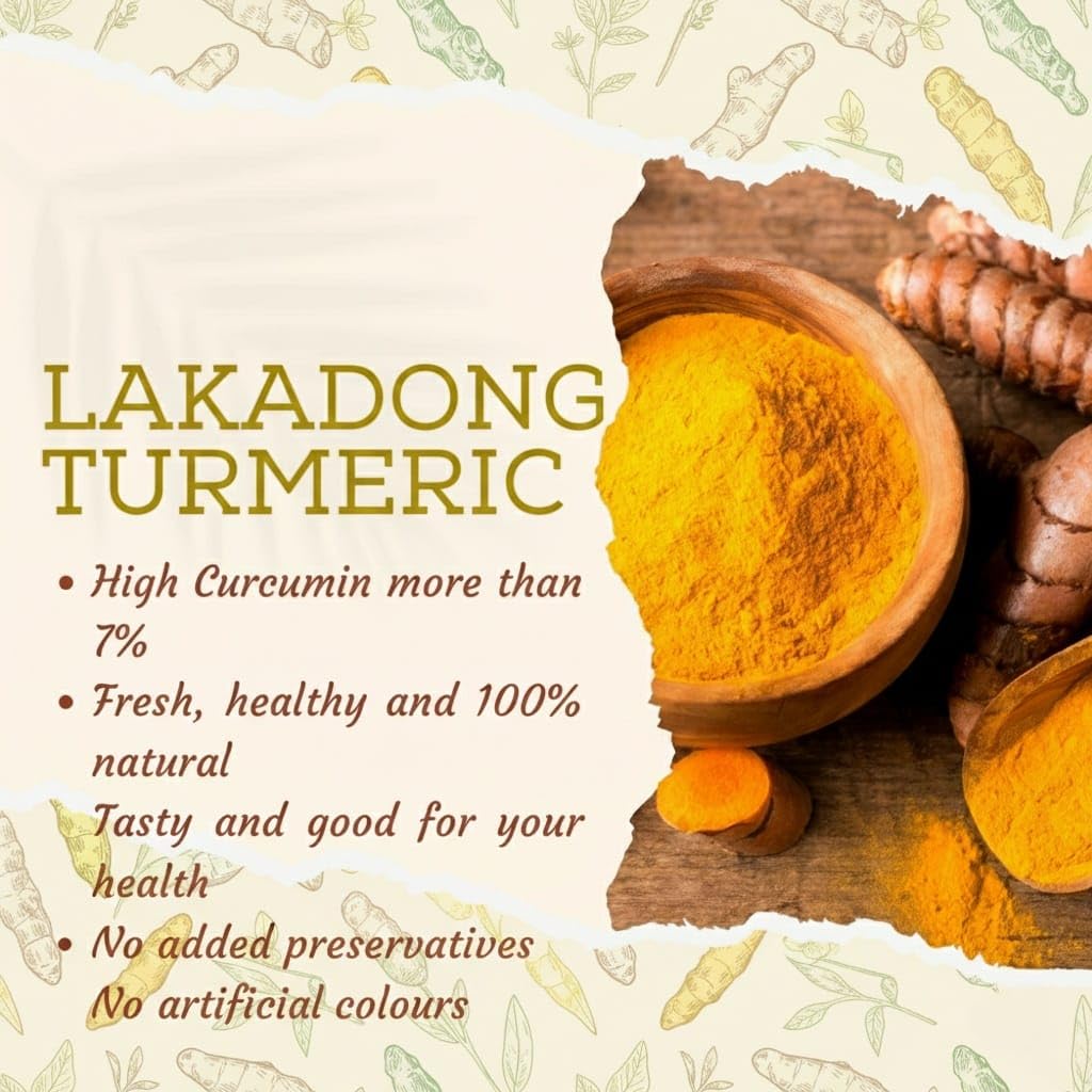 Highs Curcumin Certified Organic Lakadong Turmeric Powder from Meghayala, 250GM