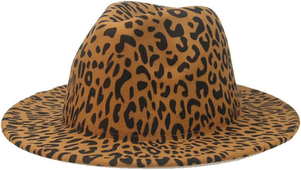 Fedora Hat Unisex Caps Pattern Print Casual Vintage Winter Hats Cowboy Hat