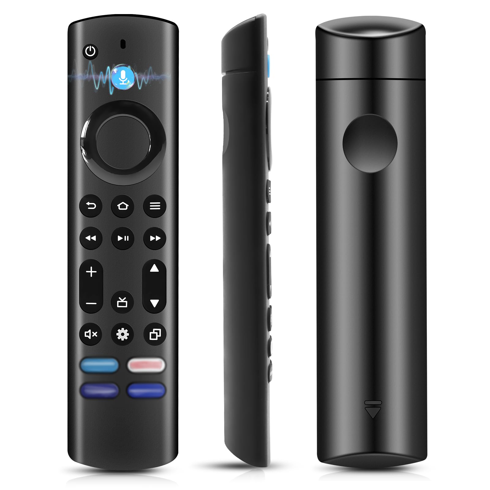 Ersatz Sprachfernbedienung für AMZ F-1re S-t1ck TV(2nd Gen, 3rd Gen, 4K, 4K Max, Lite, HD) Cube (2nd Gen, 3rd Gen),Mit Vier Tastenkombinationen und Bluetooth-Funktionalität (3RD) (2)