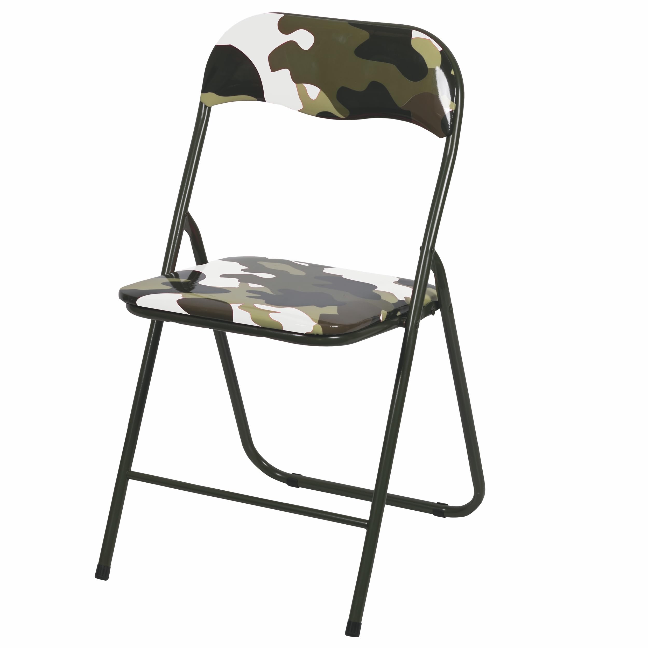 Este Lot de 6 chaises Pliantes, Pliables et Peu encombrantes, 44 x 45 x 78 cm, Motif Camouflage