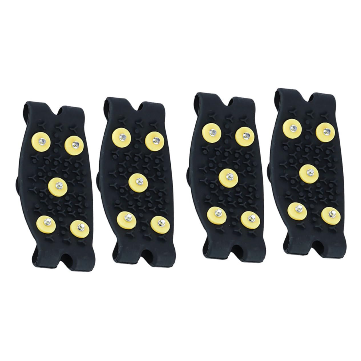 Veemoon Crampons pour Chaussures Antidérapants 2 Paires Tpe Noir