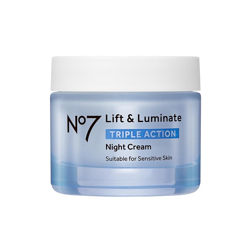 Creme noturno facial No7 Lift & Luminate Triple Action, aproximadamente 50 mL