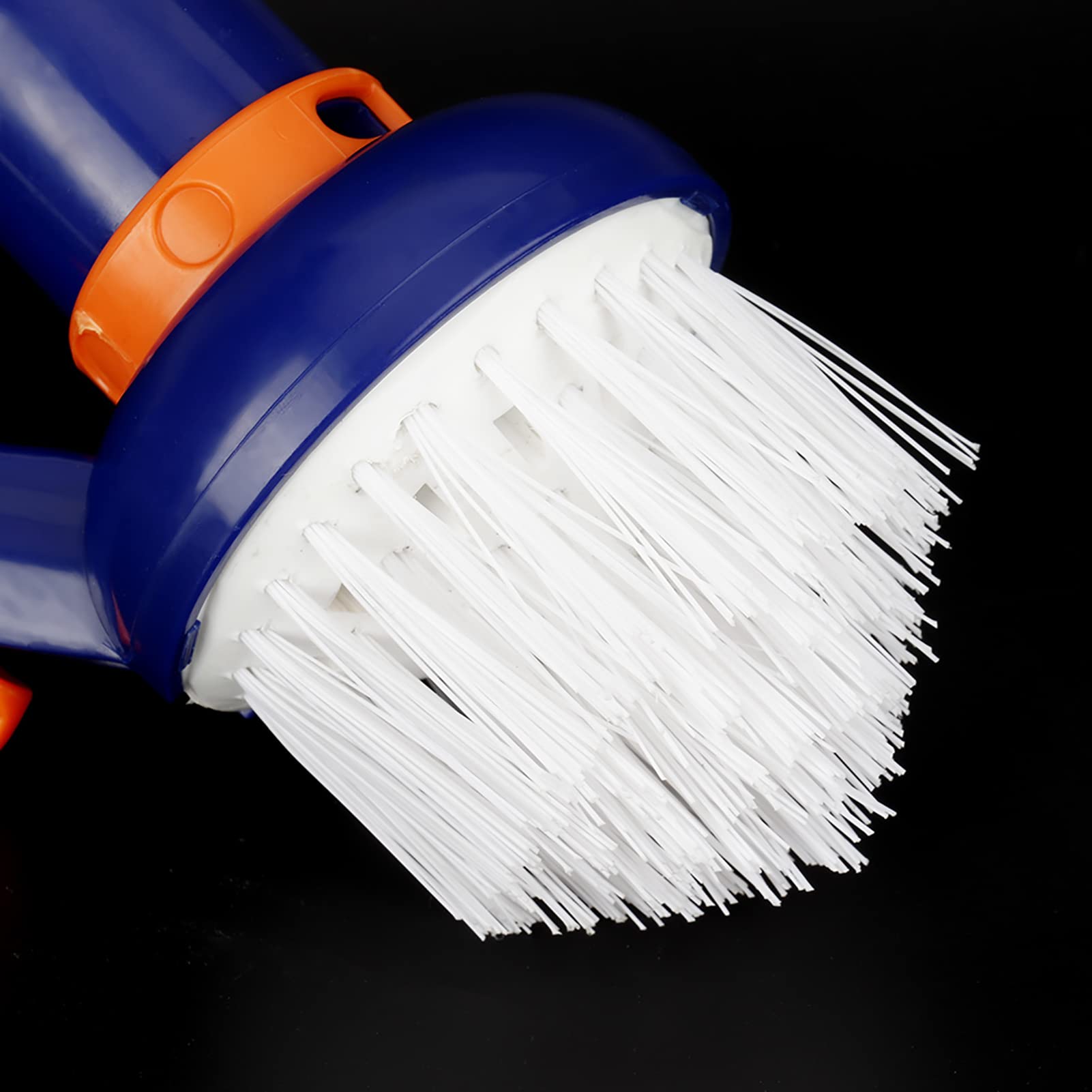 Pool Brush, Pool Scrubber Brush with Compact Size Nylon Pool Step Vacuum Brush, Swimming Pool Brushes, Corner Vacuum Brush Pool Vacuum for Pool Spa Hot Tub