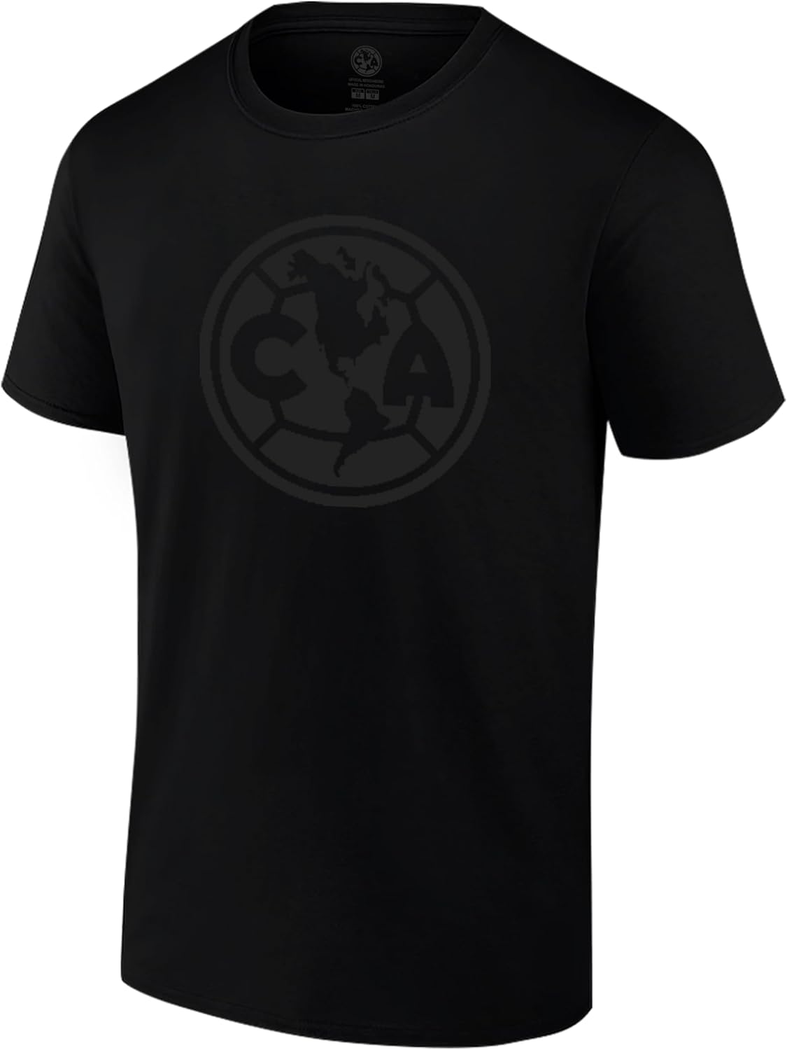 Icon Sports Officially Licensed Soccer Team Black Out Cotton T-Shirt - Unisex Adult