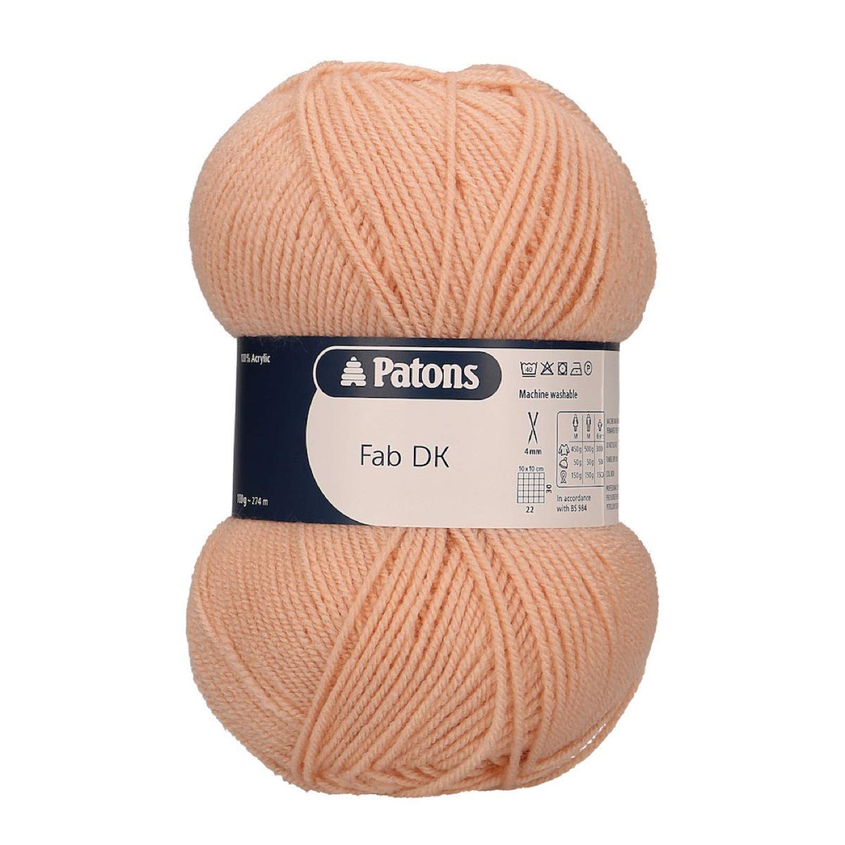 Patons Fab DK Kitting/Crochet Yarn Double Knitting Wool 100g Balls and 100% Acrylic Machine Washable & Tumble Dry Yarn - 44 Colours in The Range - Colour 2365 - Melba - 3 x 100g Balls โ image 1