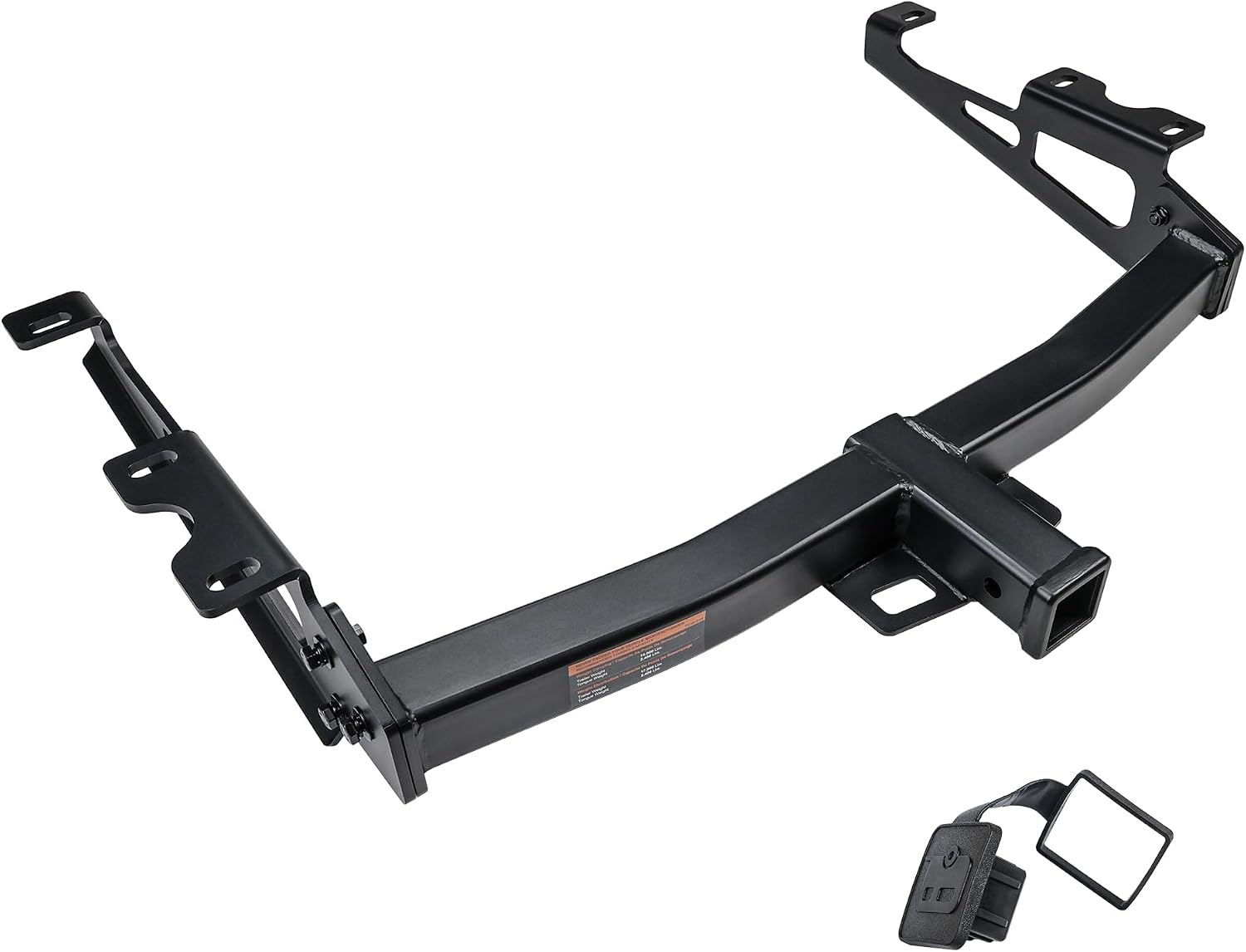DBXB-RV Class 4 Trailer Hitch 2-Inch Receiver Compatible with 2001-2010 Chevrolet Silverado & GMC Sierra 2500 HD, 3500. (8' Bed, Factory Replacement Hitch, Without 10'' Step Bumper)