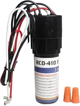 RCO410 3-in-1 Compressor Hard Start Kit 1/4-1/3 HP 115 VACRelay-Overload-Capacitor Combo for Refrigerators & Freezers ReplacesTJ90RCO410 AP4503017 ERP410