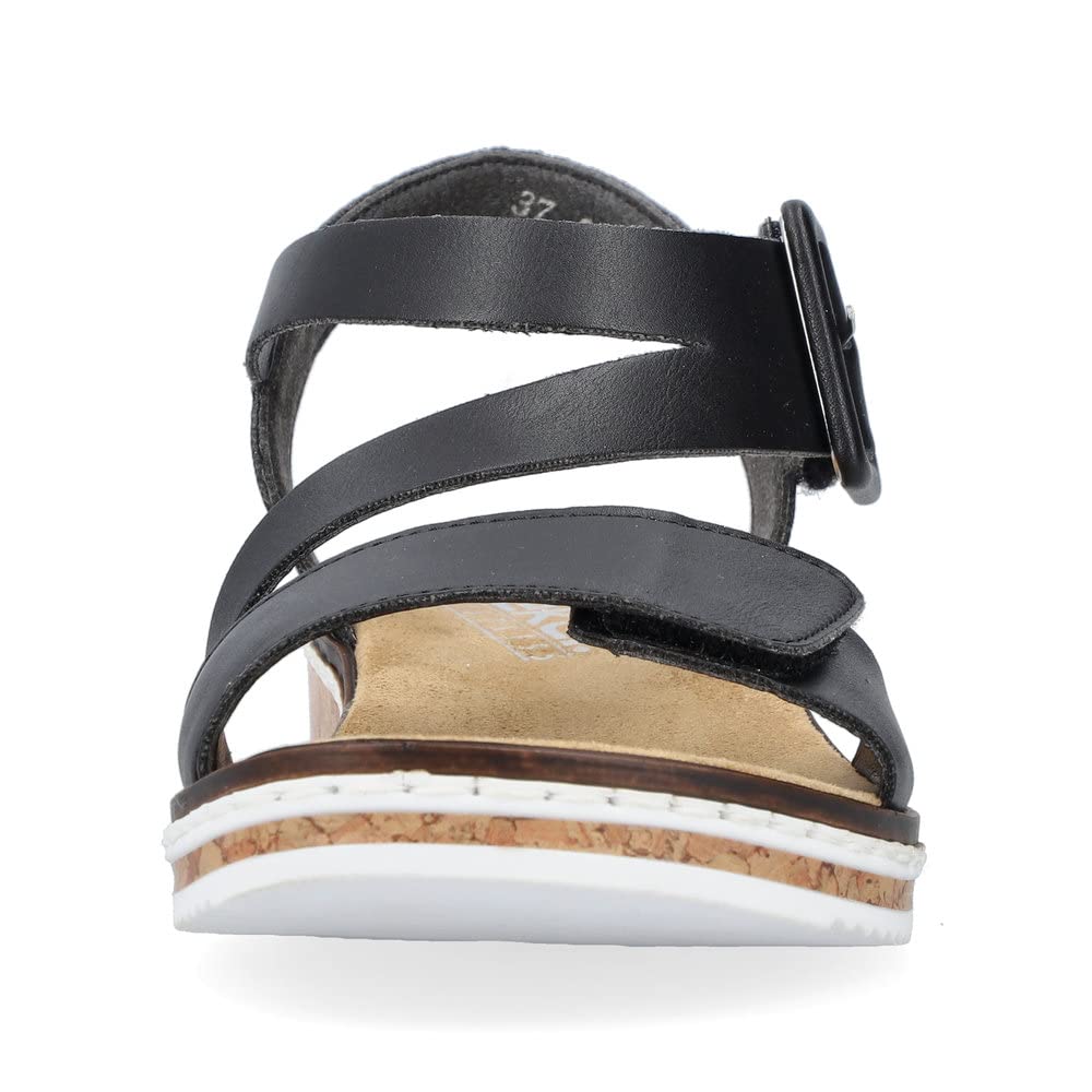 Rieker Damen Keilsandalen V3660, Frauen Sandalen