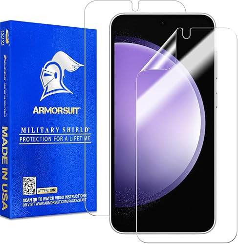 Armor Suit Paquete de 2 protectores de pantalla MilitaryShield diseñados para Samsung Galaxy S21 (6.2 pulgadas) versión 2022 Cobertura máxima