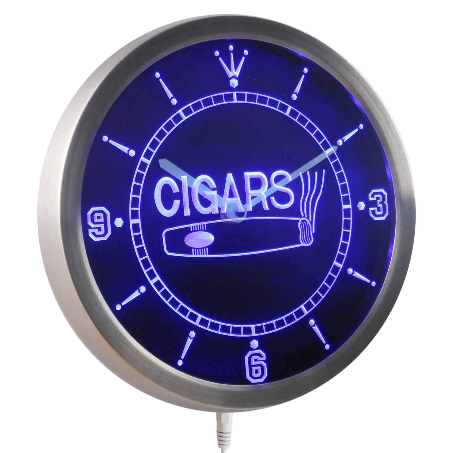 cigarette clock Amazon.com : ADVPRO nc0265-b Open Cigars Cigarette Bar Neon Sign LED Wall  Clock : Home & Kitchen