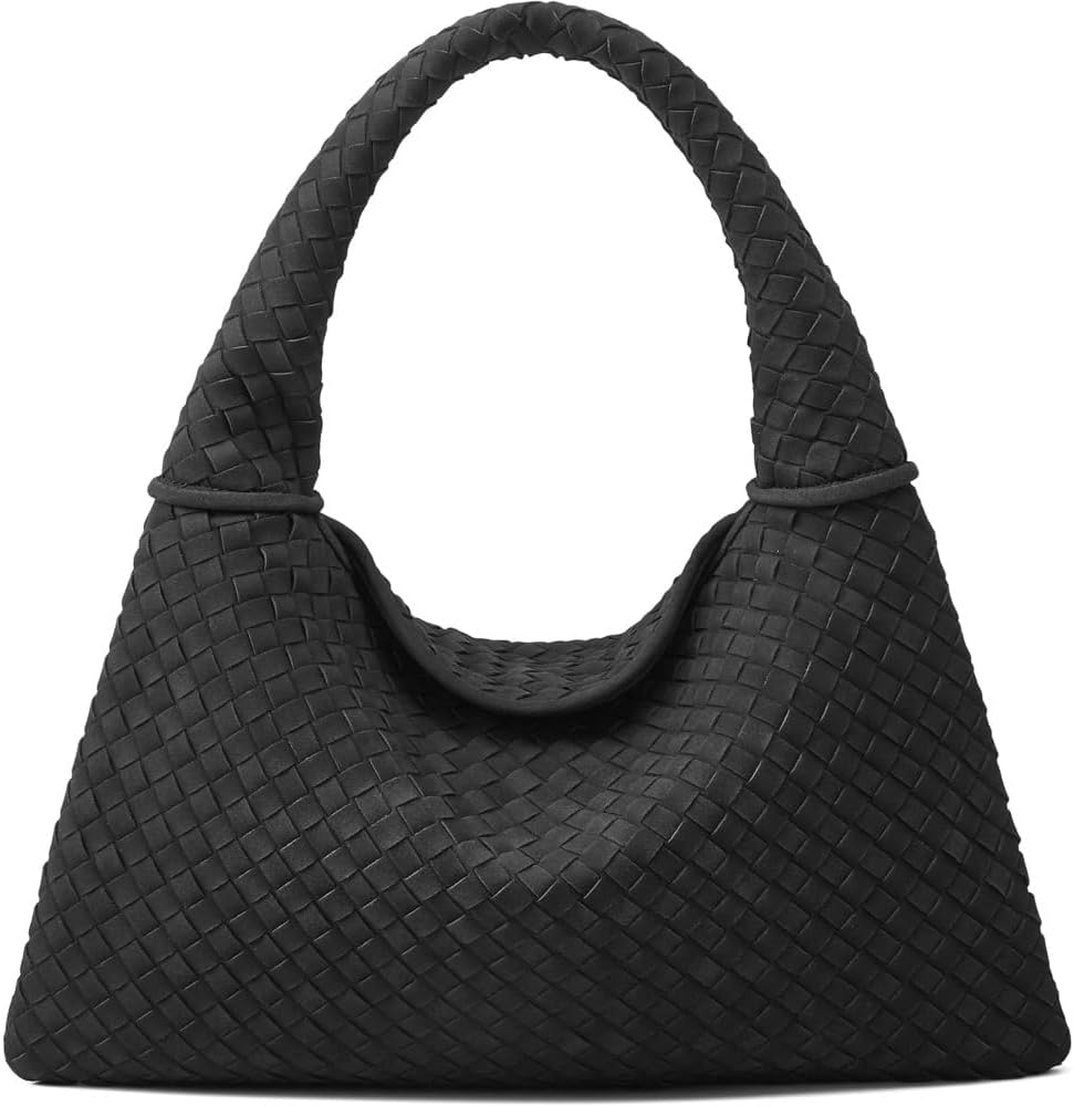 Genuine Leather Suede Woven Hobo Bag for Women, Vintage Tote and Retro Handbag, Satchel for 2025 Trends