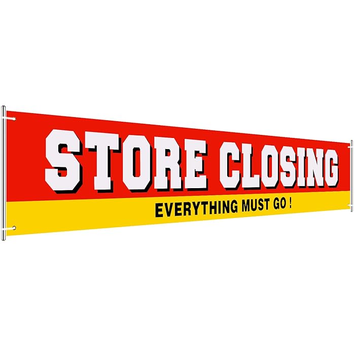 Buy Large Store Closing Sign Banner Going out of Business Banner Large
