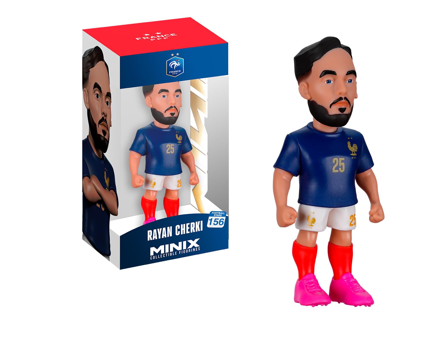 MINIX - Football Stars - World Cup #104 - France - Cherki - Collectible Figure 12 cm
