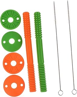 Toyvian 2 Pçs Tubo De Dentição Oco Mordedor De Comida Oca Mordedor De Bebê Brinquedo Mordedor Molar Bebê Brinquedo Molar Crianças Brinquedo Molar Brinquedos Infantis Tubo Mordedor De Bebê