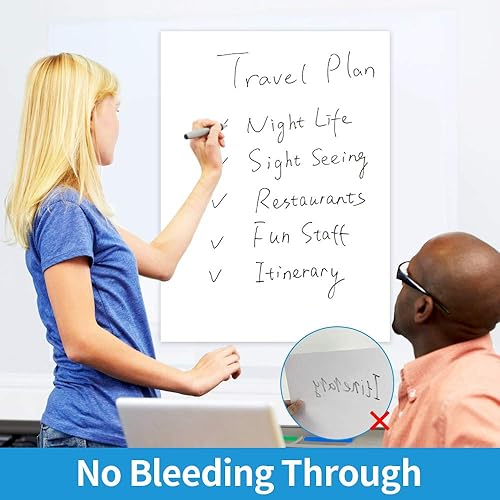 Miniatura 2 de AFMAT Almohadillas adhesivas de caballete, papel de gráfico para profesores, 8 blocs, papel grande mejorado con parte trasera adhesiva, papel de