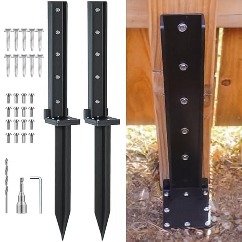Kit de réparation de poteaux de clôture en acier inoxydable pour une performance durable et une stabilisation fiable dans diverses utilisations