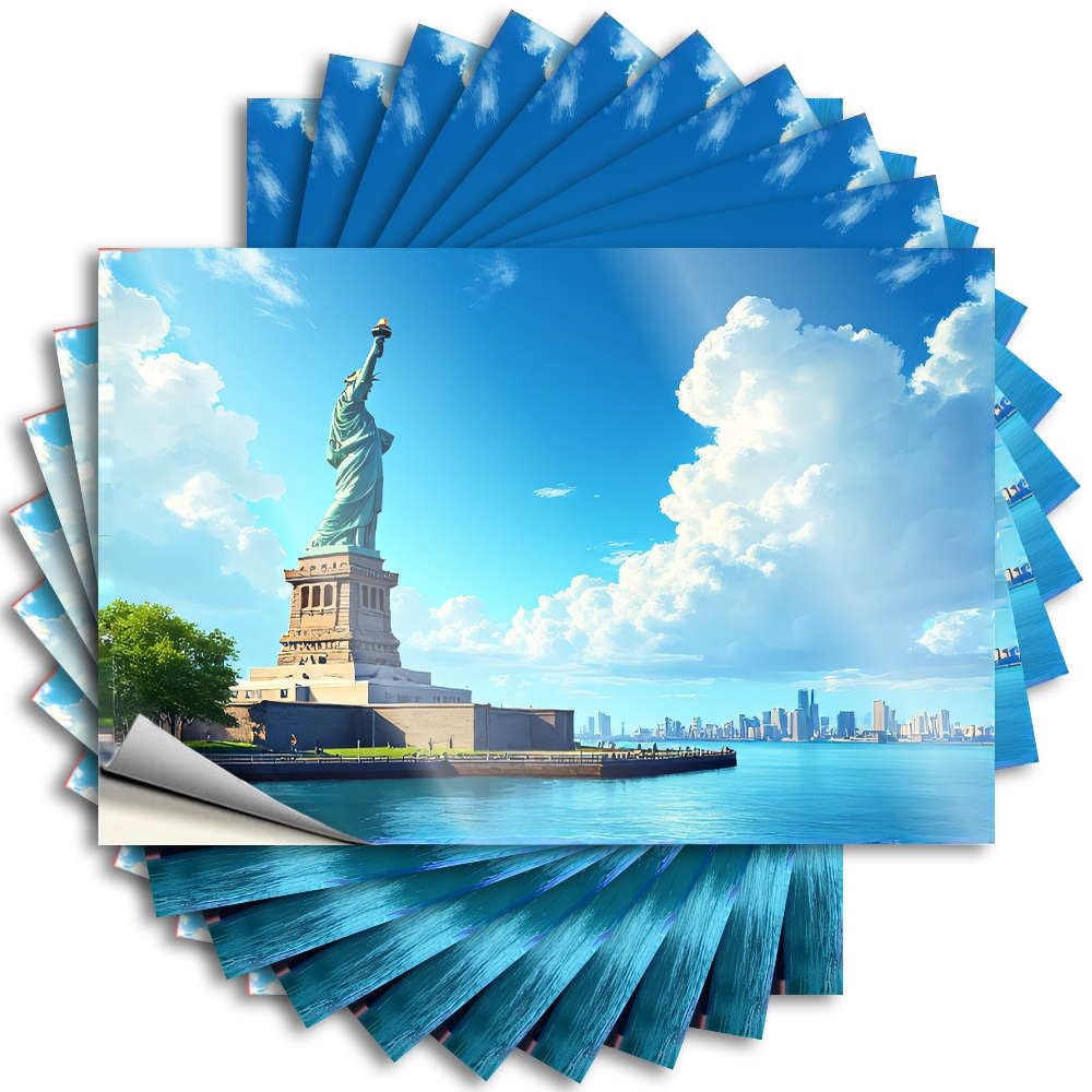 Tiki Bar Accessories Mom Saying - Statue of Liberty By The Water. Window Waterproof Vinyl Sticker(12X18CM)