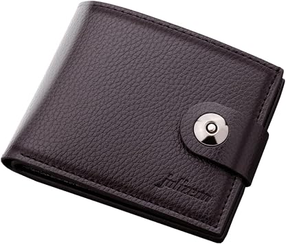 Mens Wallets Leather, Leather Bifold Rfid Blocking Men Wallets with 3 Card Slot,Durable Stylish Slim Wallet Men for Cash