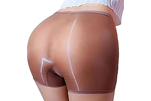 Zaldita Women's Boyshort Panties Seamless Nylon Sheer Ice Silk Cool Underwear Stretch Boxer Briefs