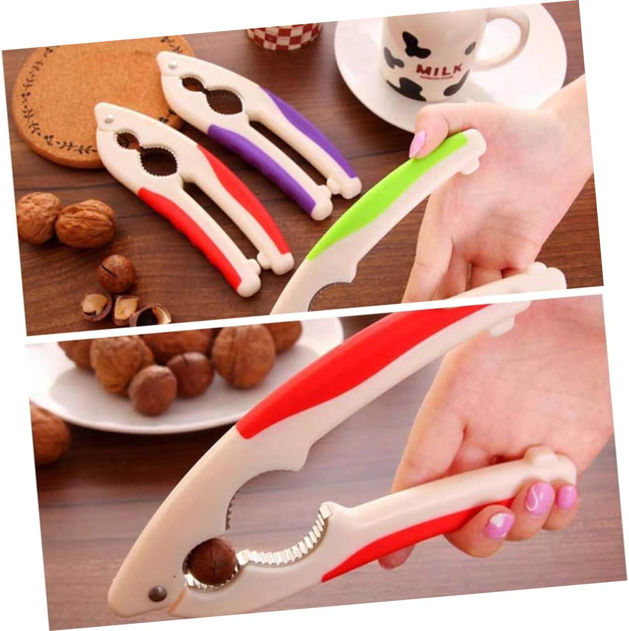 Walnut Cracker Tool for Hard Shell Nuts with Non Slip Handle