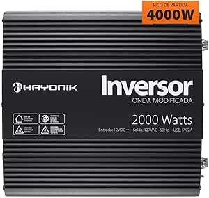 INVERSOR DE ONDA MODIFICADA 2000W 12VDC/127V PW11-4 HAYONIK