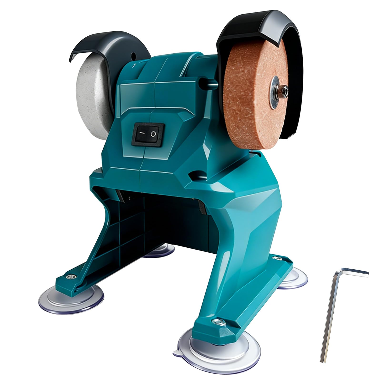 Mini Belt Sander Compatible with Makita 18V, 150w DIY Polishing Machine with Stable Base, Sanding Machine for Sharpening Polishing Rust Removal (NO Battery) (Blue)