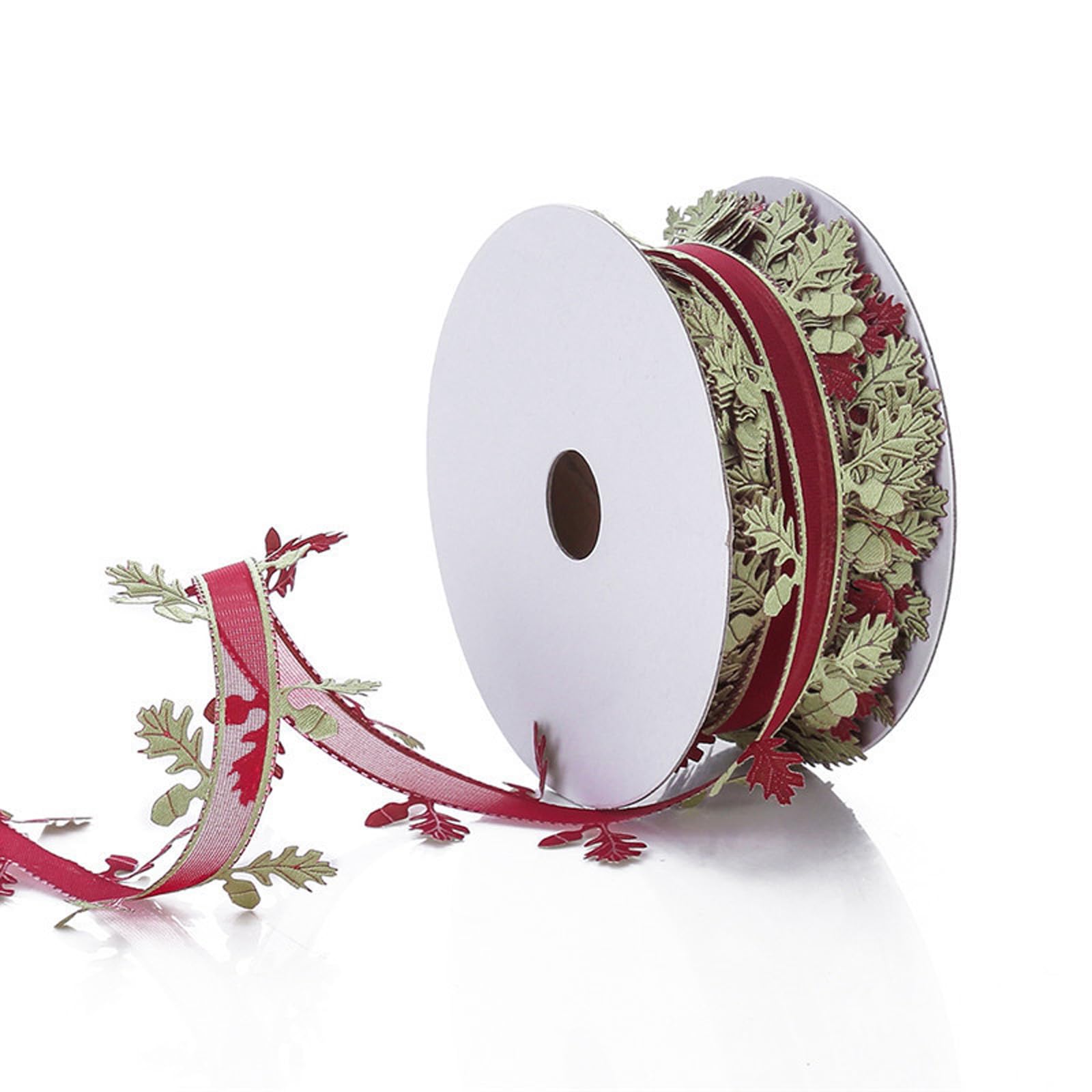 Jazuaiao Ribbon Length 20M Christmas Decorative Ribbons for Bows Making Craft Embellishment Wedding Decoration Packaging Craft Ribbon