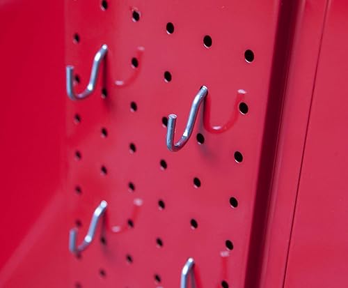 Miniatura 9 de BIG RED ATBT1204R-RED - Cofre de herramientas desmontable de 4 cajones con armario de almacenamiento grande y estante ajustable, 20.3 pulgadas de