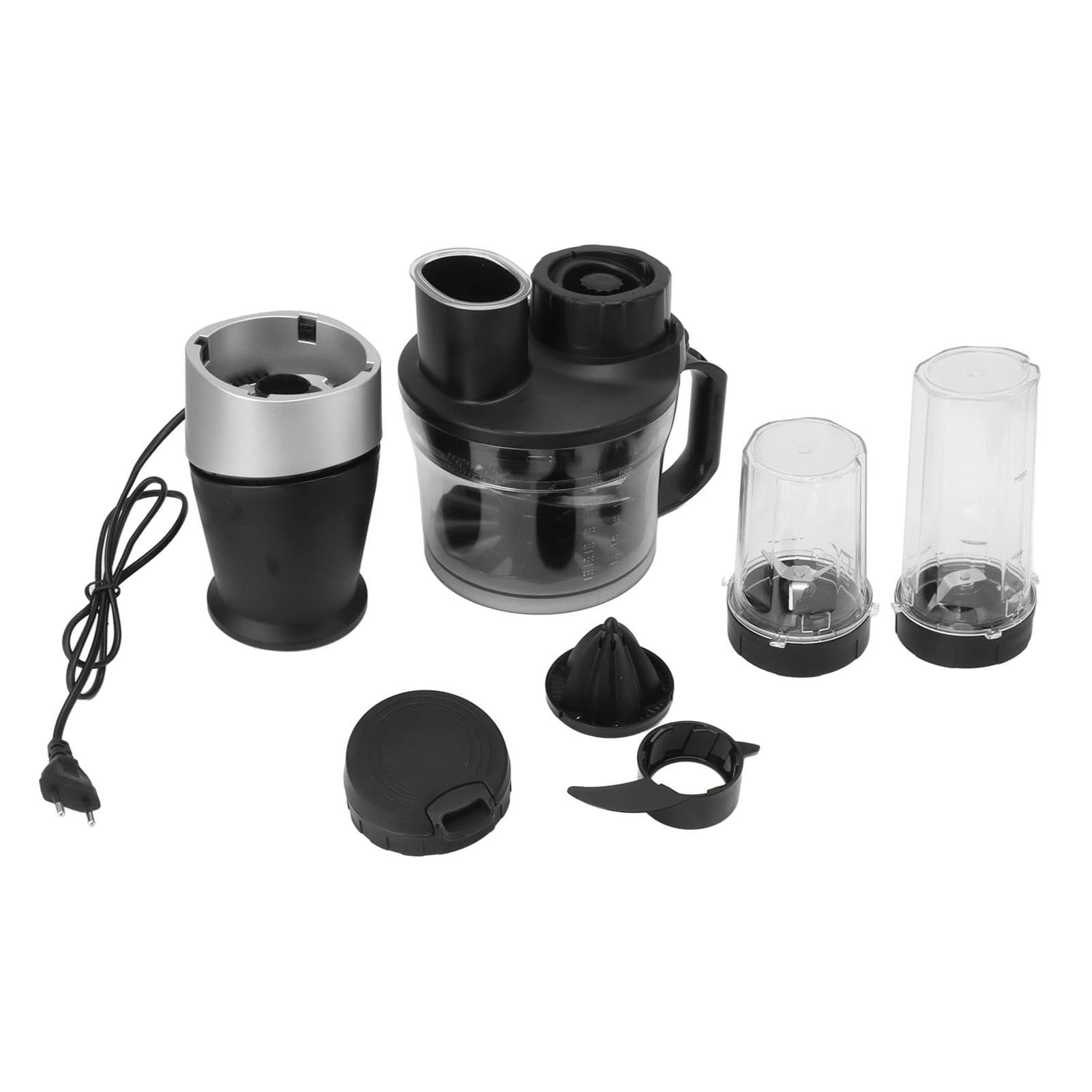 Blender Nablatowy 10 W 1, Ekstraktor SkładnikóW Odżywczych i Krajarka do Warzyw o Mocy 1500 W, Ostrze ze Stali Nierdzewnej, Ręczna Wyciskarka do Soku z 3 Pojemnikami, Blender Domowy