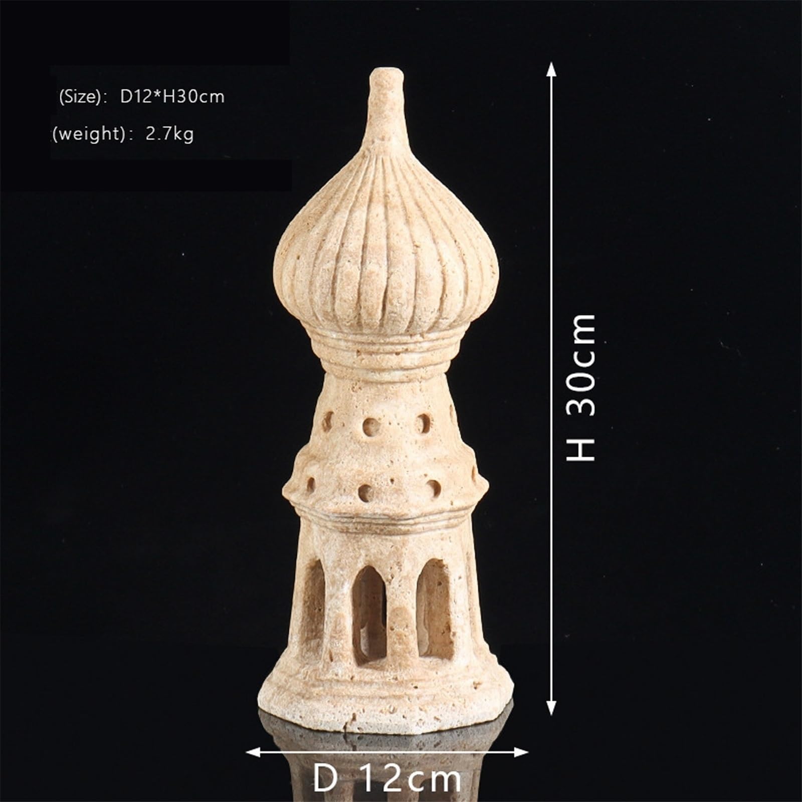 Libreria Desktop Decor Sculture architettoniche in Stile Medievale Articoli Decorativi artistici for Esposizione di Studio/Ufficio in Lusso(Piccolo)