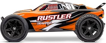 Traxxas Rustler 2WD XL-5 Stadium Truck with Battery and Charger (Orange)
