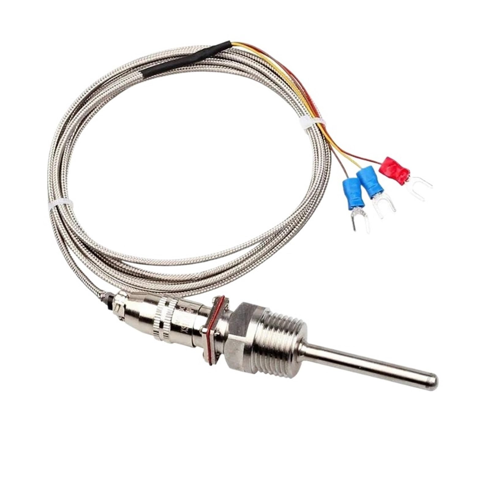 Czujnik temperatury RTD PT100 Sonda 50~200 mm Gwinty 1/2" NPT z kablem 1~5 m -58°F-572oF Wodoodporny i olejoodporny