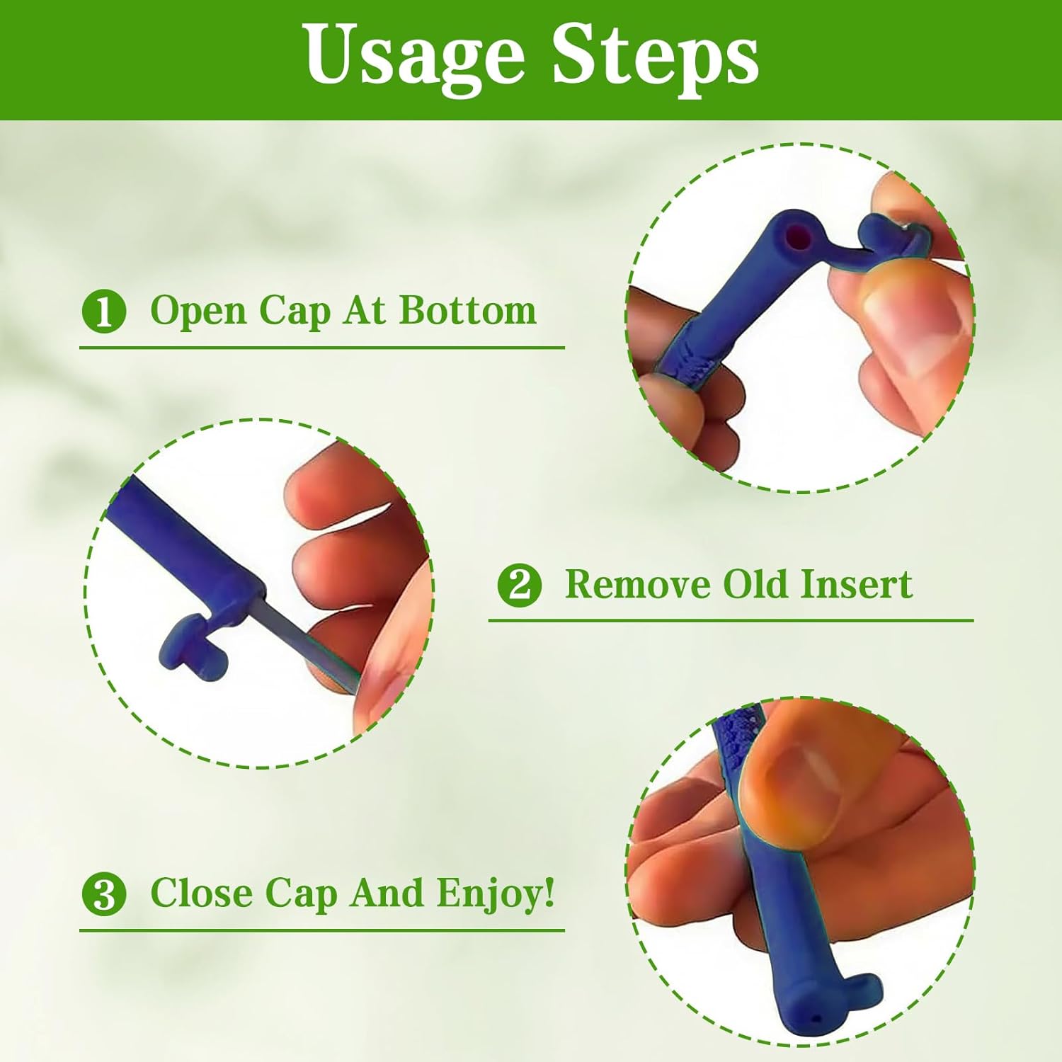 3Pcs Chewable Breathers Sticks with Essential Oils (red yellow blue) - Image 4