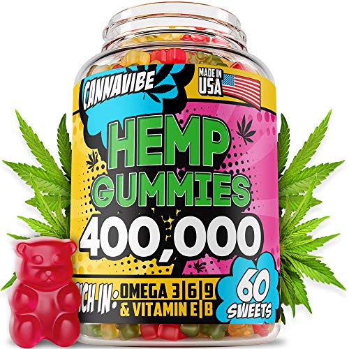 Hemp Gummies - 400,000, 60 Sweets - Stress, Insomnia & Anxiety Relief