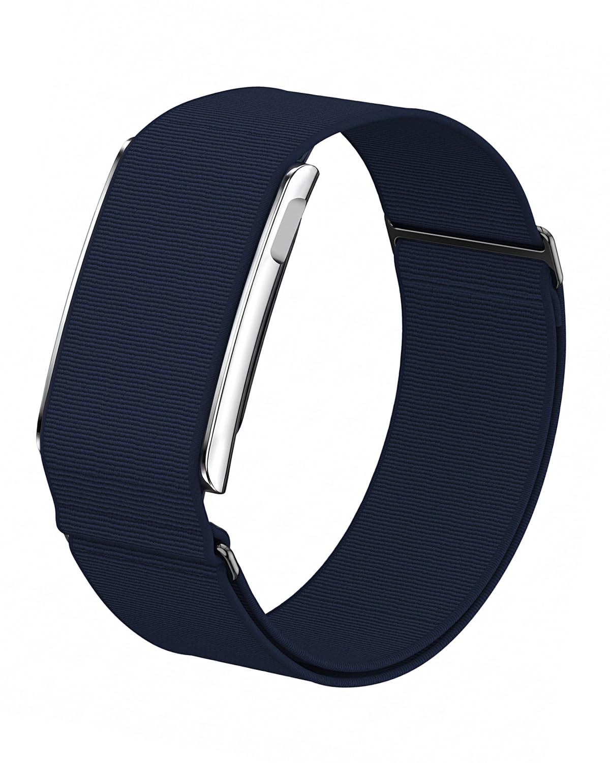 Sport Nylon Loop Compatible with Amazfit Helio Strap Band, Adjustable Fitness Tracker Wristband with Metal Bumper Case for Helio Strap Navy Blue