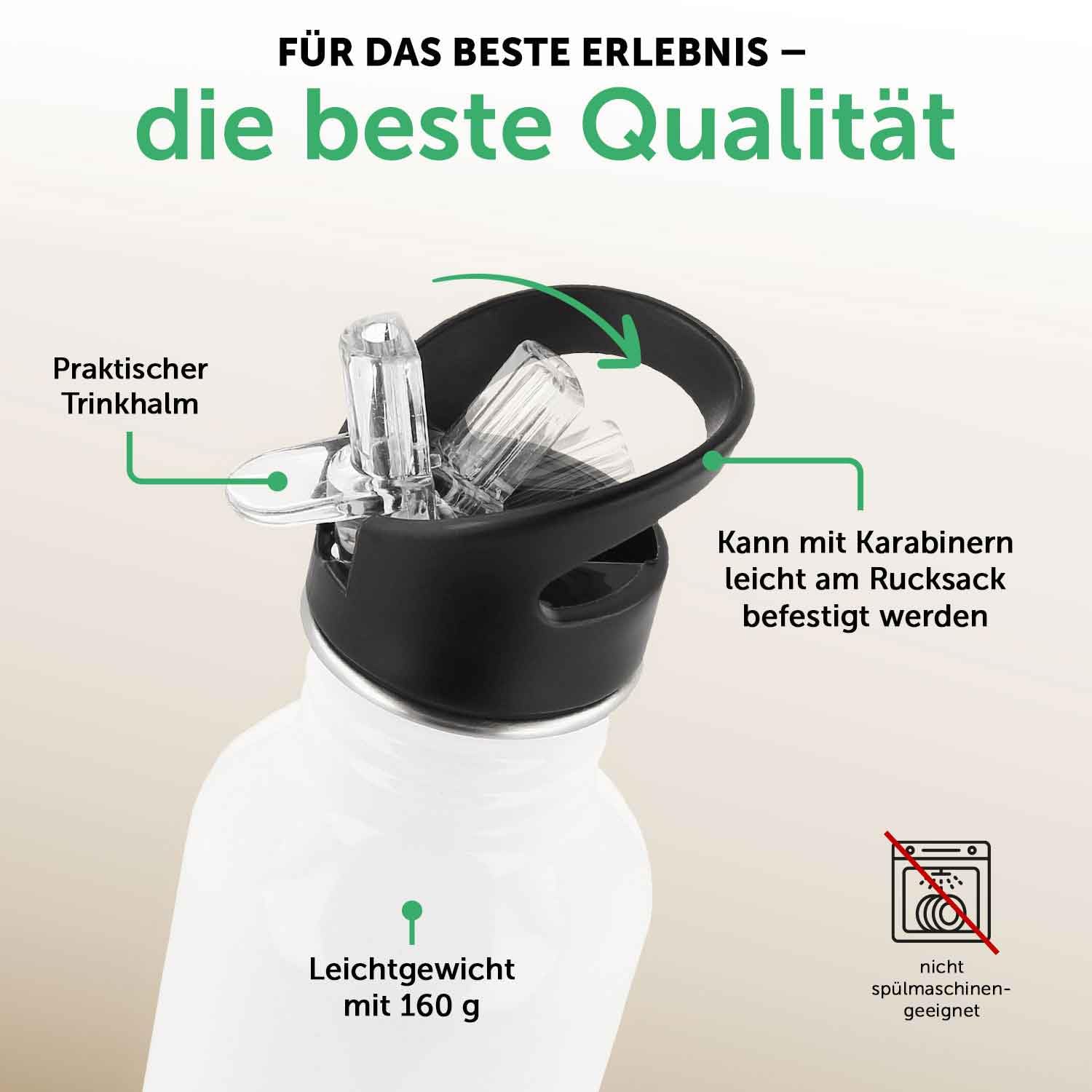 GRAVURZEILE - Bedruckte Trinkflasche & Brotdose Set - Schlafendes Einhorn - Personalisiert mit Namen - Edelstahl Trinkflasche 600 ml, Brotdose mit Deckel - Geschenk zur Einschulung für Mädchen