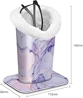 Vista 171 de Fintie Soporte para anteojos forrado de felpa con base magnética, estuche de cuero vegano prémium para lentes