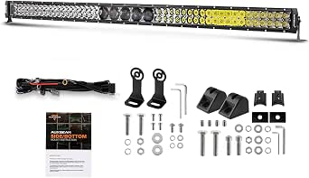 Auxbeam 52" LED Light Bar, 450W, 55000LM, 5D Pro Lens Off Road Driving
