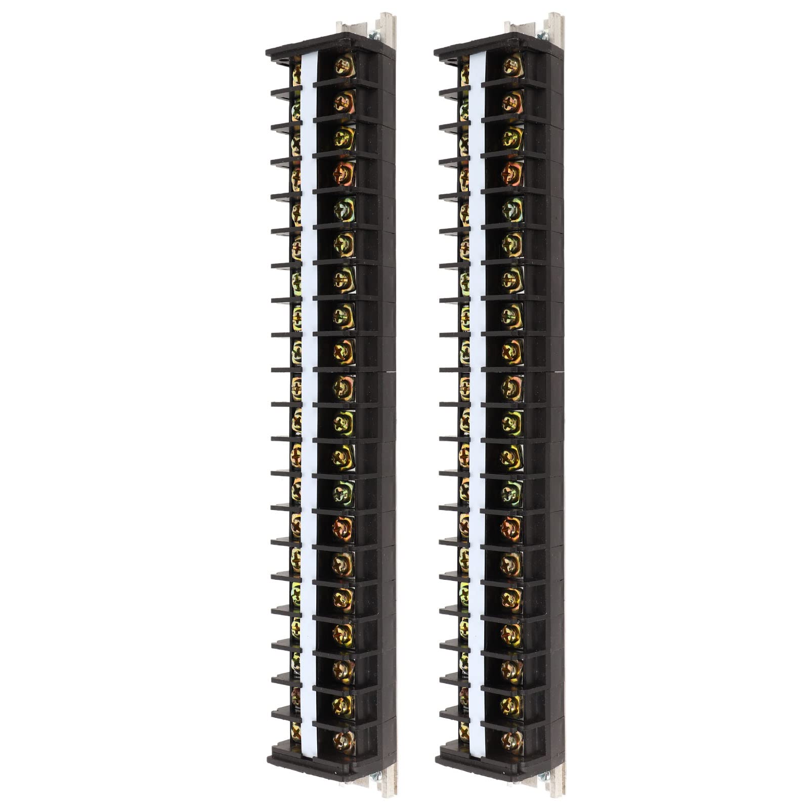 Ketsicart® Wire Terminal Block, Wire Barrier Block 2PCS Universal 660V 30A for Distribution System (T3020)