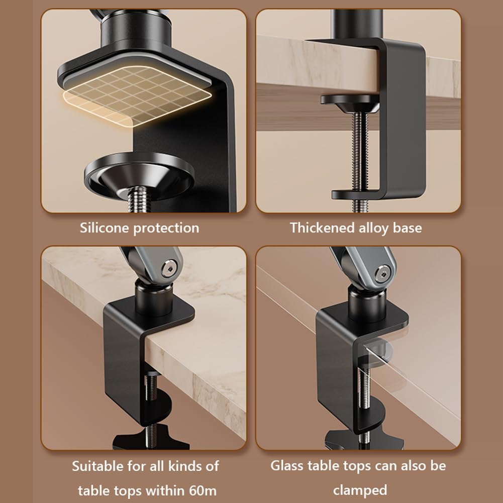 Supporto da tavolo pieghevole for tablet Supporto for tablet versatile in lega di alluminio con rotazione a 360° Supporto for cellulare pigro a sbalzo for iPad/iPhoneX/iPad Pro/N-Swit